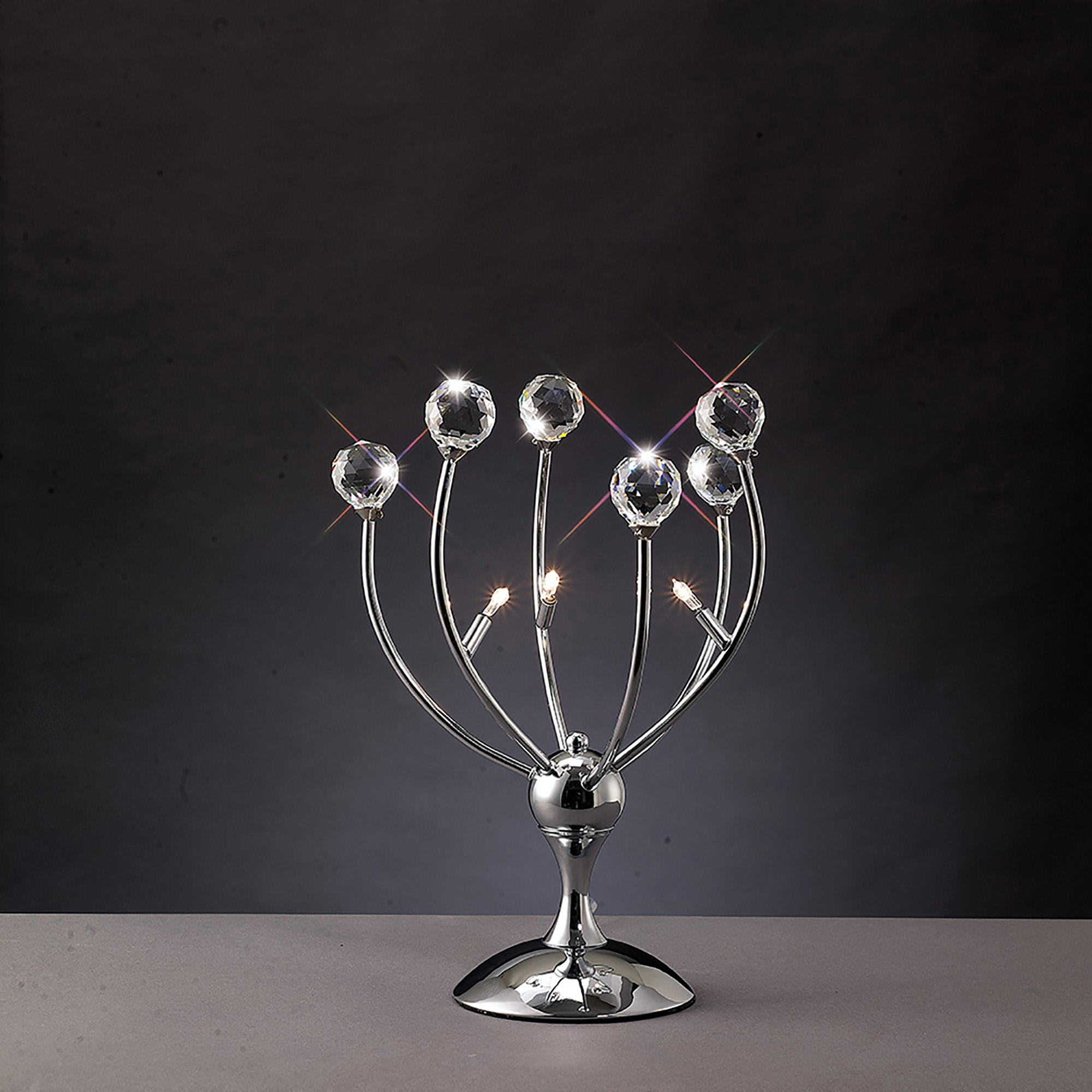 Xeena Crystal Table Lamps Diyas Armed Table Lamps